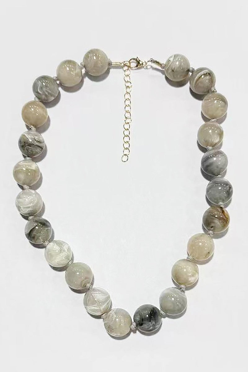 ROUND BEAD ROPE NECKLACE