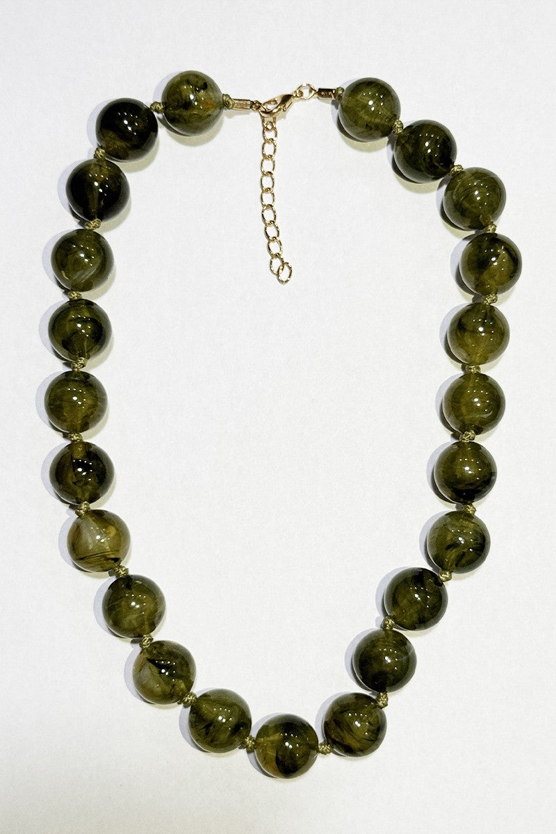 ROUND BEAD ROPE NECKLACE