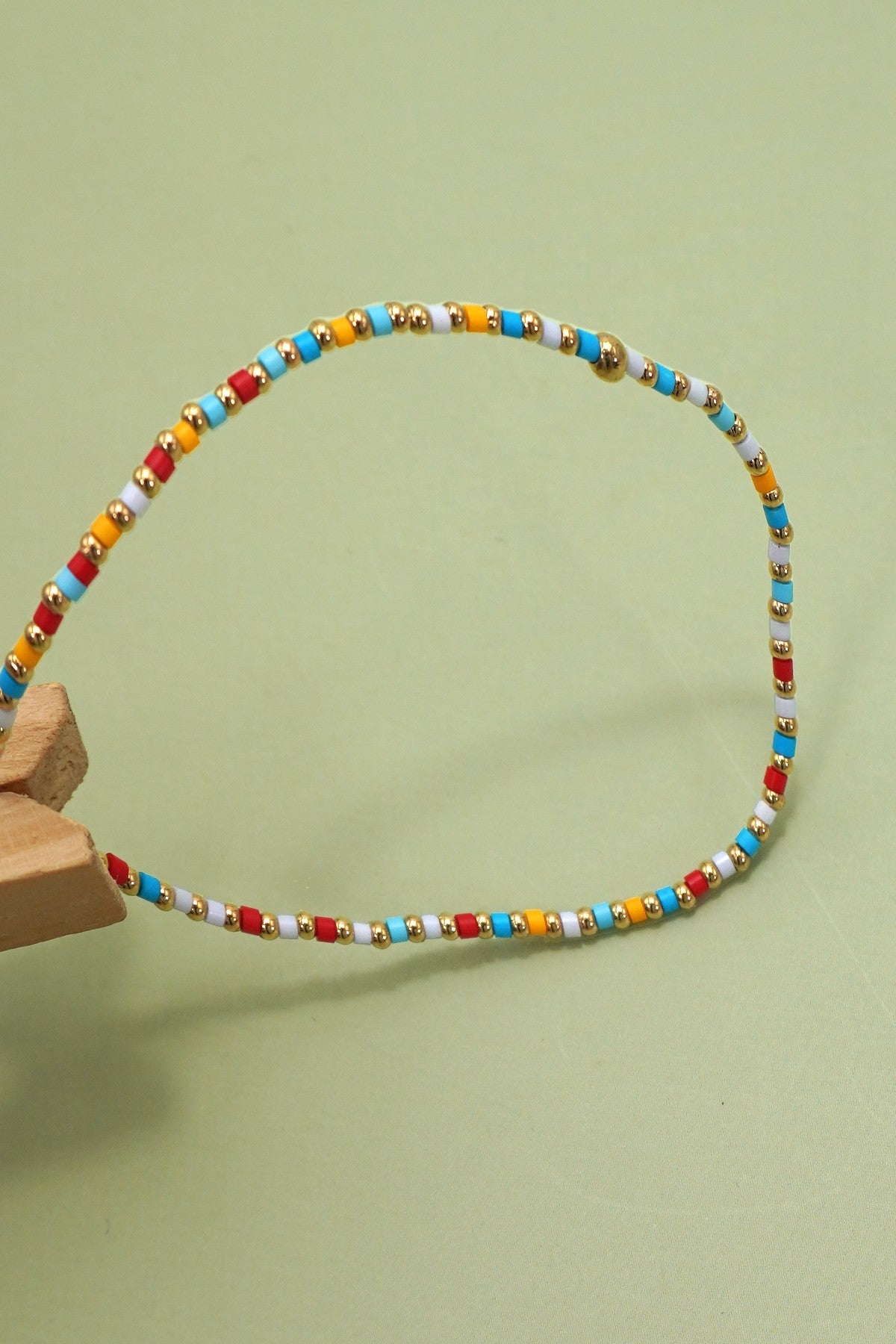 BOHO COLORFUL BALL BEADED BRACELET