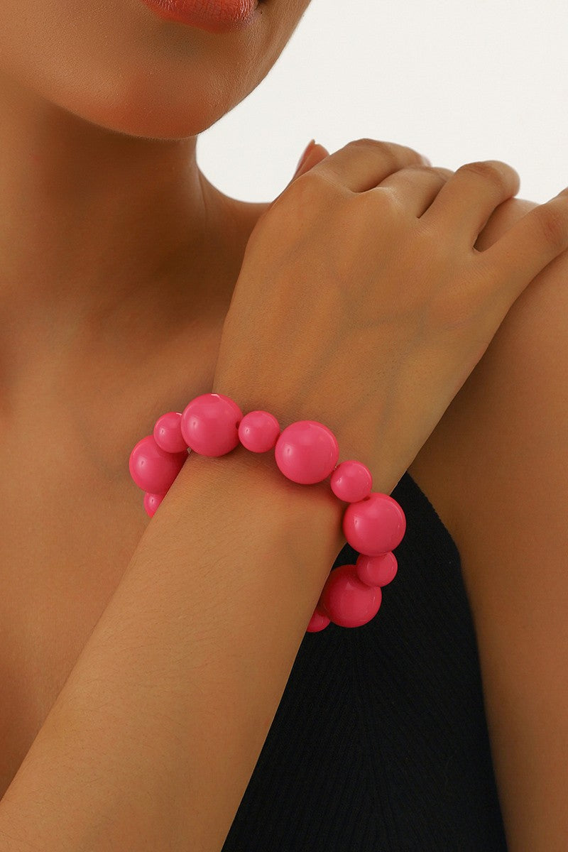 ROUND BEAD STRETCH BRACELET