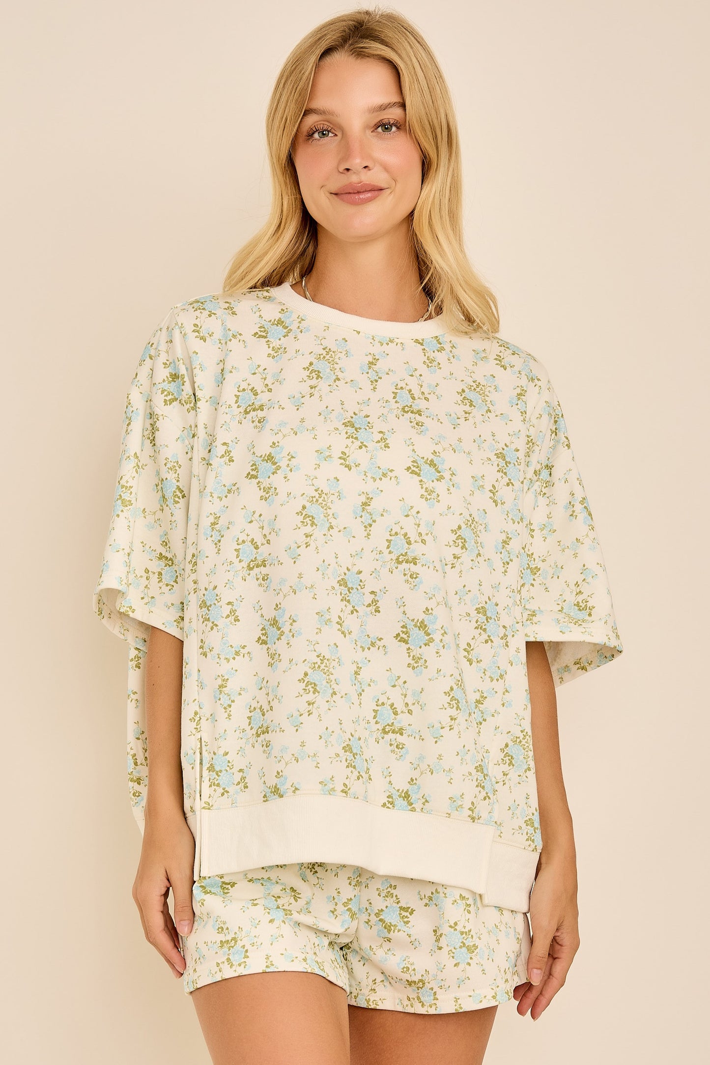 SPRING FLOWER SHORT SET