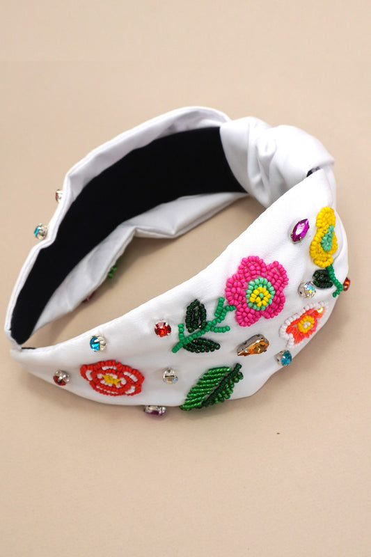 MULTI-PETAL SEED BEAD HEADBAND