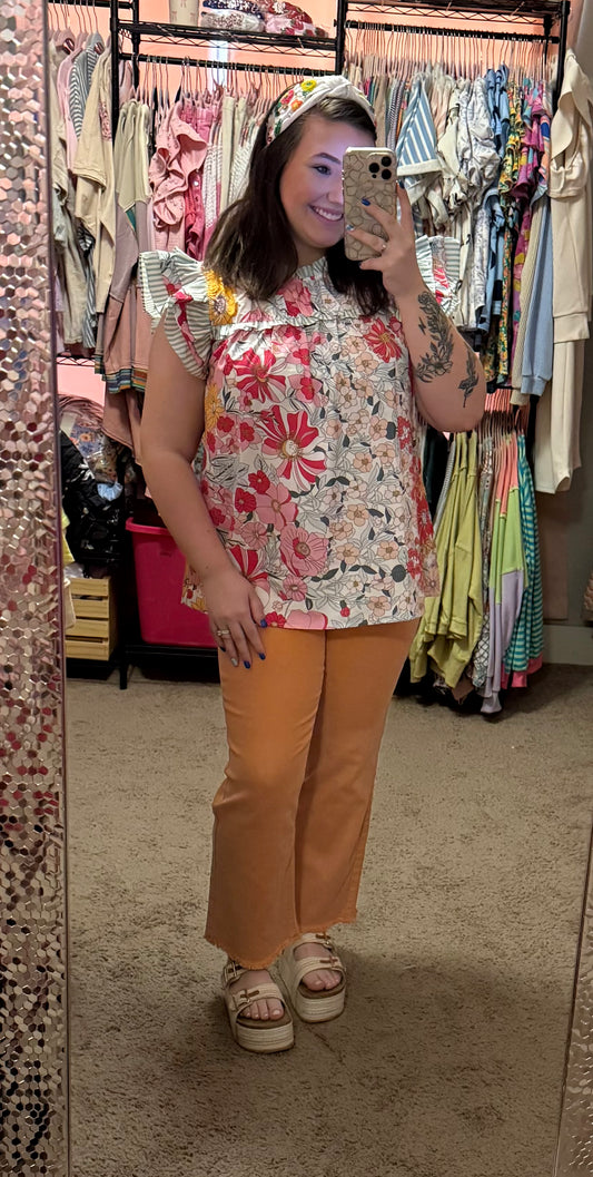 PATSY FLORAL PATTERN TOP